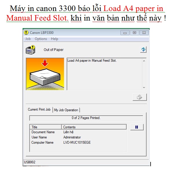 load a4 paper in manual feed slot