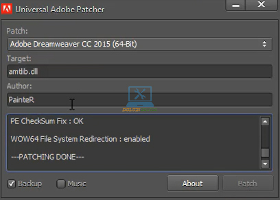 Kích hoạt thành công Dreamweaver 2015