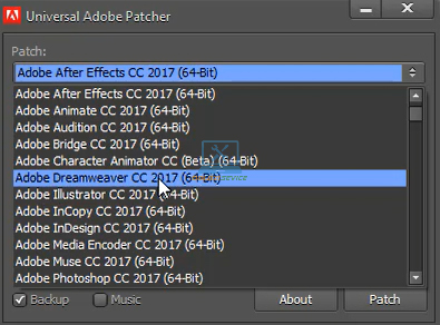 Chọn phần mềm cần kích hoạt bản quyền như hình