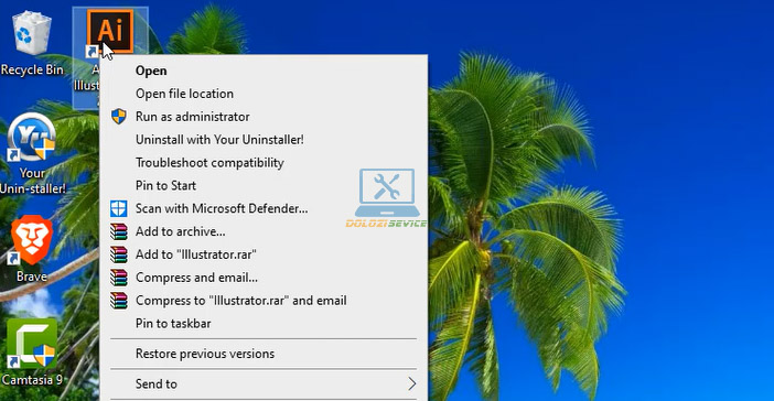 Vào thư mục cài đặt phần mềm illustrator 2015