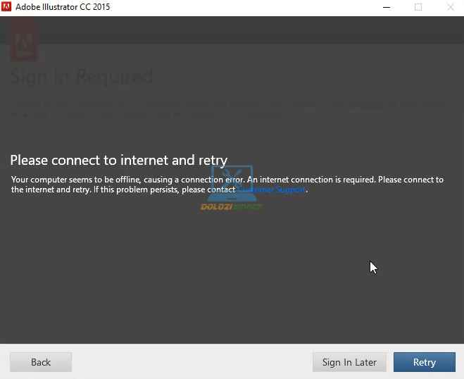 Chọn Sign In Later