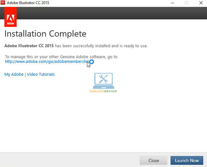 Hoàn tất cài đặt Illustrator 2015 Full Crack