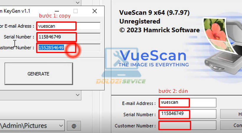 Copy và dán như hình.